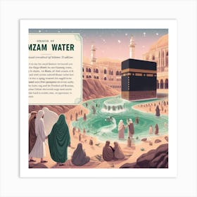 Hajj Water Art Print