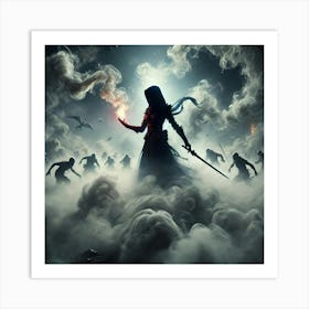 Zoya Nightshade Smoke Screen Art Print