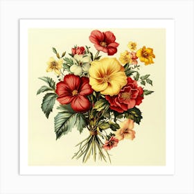 Bouquet Of Flowers Art 4 Art Print