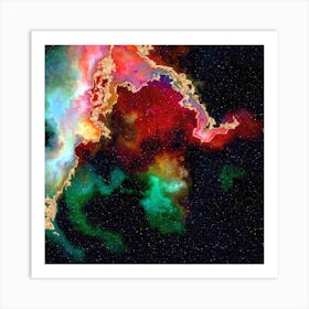 100 Nebulas in Space with Stars Abstract n.068 Art Print