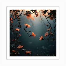 Flowers In The Dark Art Print