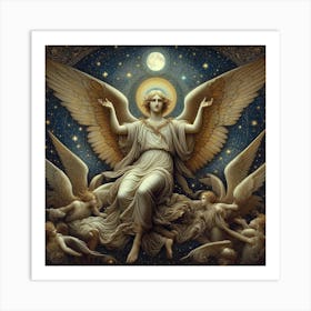 Angel Of The Moon 4 Art Print