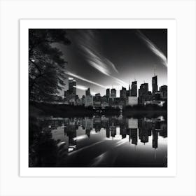 Melbourne Skyline 2 Art Print