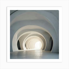 Tunnel - Tunnel Stock Videos & Royalty-Free Footage 1 Art Print