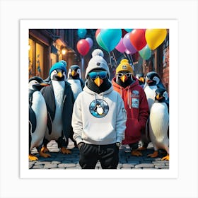 Penguins Art Print