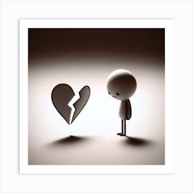 Broken Heart Art Print