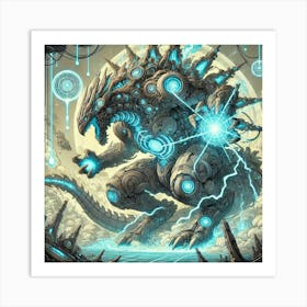 Ionosphere Ionis Kaiju Guard Converted Art Print