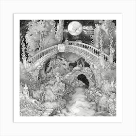 Bridge Over The River 1 Art Print