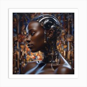 Robot Woman 61 Art Print