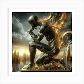 Thinker Art Print