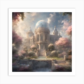 Palace garden Art Print