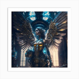 Steampunk Angel 4 Art Print