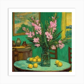 Oleanders, Vincent Van Gogh Dining Room 3 Art Print