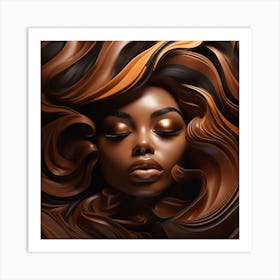 Chocolate Woman Art Print