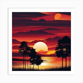 Sunset 18 Art Print