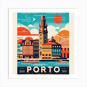 Porto Travel Poster Art Print