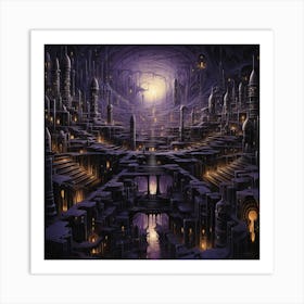 Dark City 1 Art Print