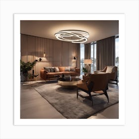 Modern Living Room Art Print