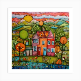 House On The Hill 1 Art Print