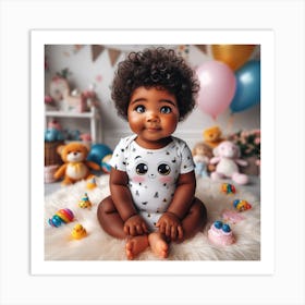 Afro Baby Art Print