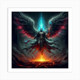 Angel Of Fire 4 Art Print