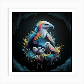 Rainbow Eagle Art Print