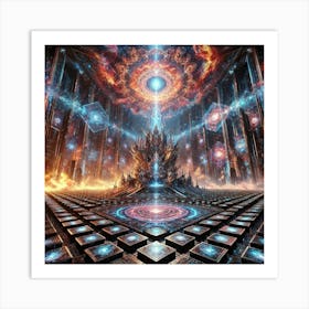 A Stunning Depiction Of The Fractal Throne Room, T Art Print