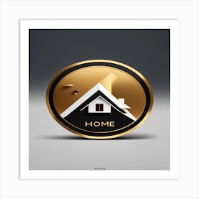 Home Logo Art Print