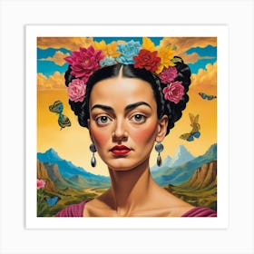 Frida Kahlo Painting 2 Art Print