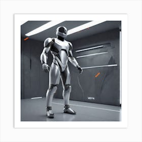 Futuristic Robot 28 Art Print