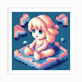 Pixel Art 10 Art Print