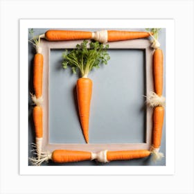 Carrots In A Frame 33 Art Print