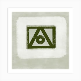 Geometric Abstract Painting 1 Art Print