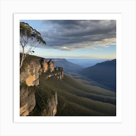 Blue Mountains Art Print Art Print