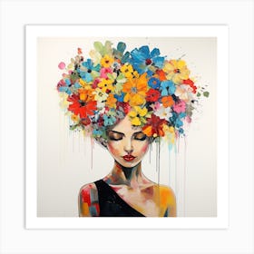 Flower Girl 3 Art Print