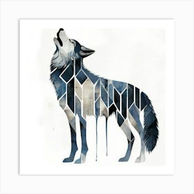 Howling Wolf 2 Art Print