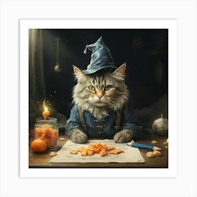 Wizard Cat 6 Art Print