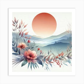 Asian Landscape Painting 19 Art Print