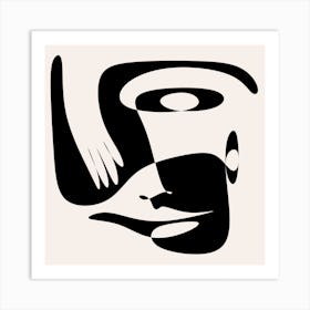 Cubism Abstract face 1 Art Print