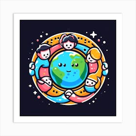 World Is Round Art Print