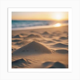 Sunset On The Beach Art Print