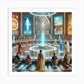 Cultural Council Futuristic Art Print