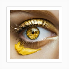 Golden Eye Art Print