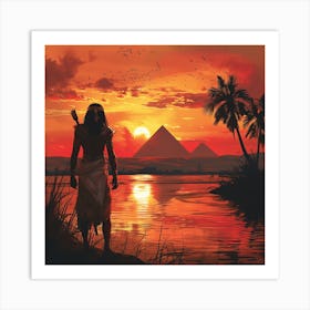 Egyptian Sunset 1 Art Print