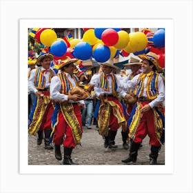 Ecuador Street Dance 1 Art Print