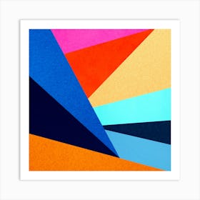 Geometric and colorful 16 Art Print