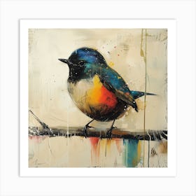 Bird On A Branch Art Print