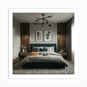 Modern Bedroom Art Print