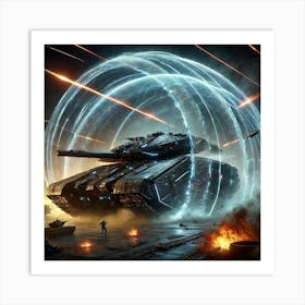 Event Horizon Tank Gravity Shielding Art Print