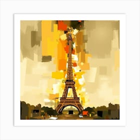 Paris Eiffel Tower 4 Art Print